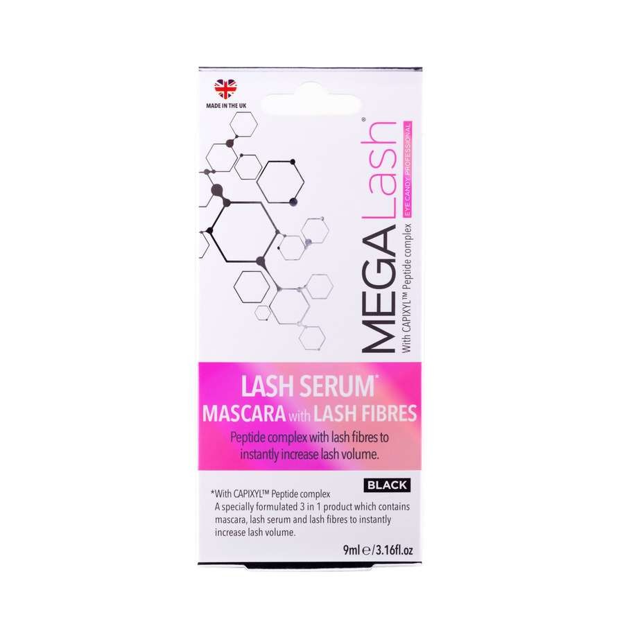Mascara con Fibras y Serum Mega Lash Eye Candy 9 Ml