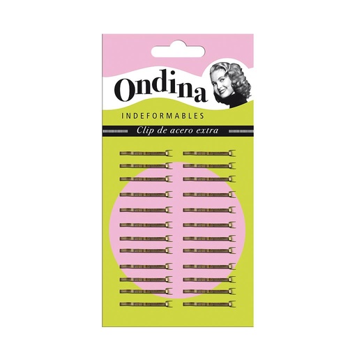 [02879] CARTON 24 MINICLIPS 2,5 CM. BRONCE            