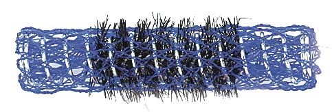 [P001396] SIBEL Rizador Espiral Profa Azul 12mm 12pzs