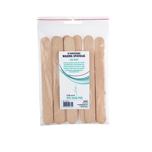 [P001303] SIBEL EHP Espátulas de madera desechables 15cm 10pzs