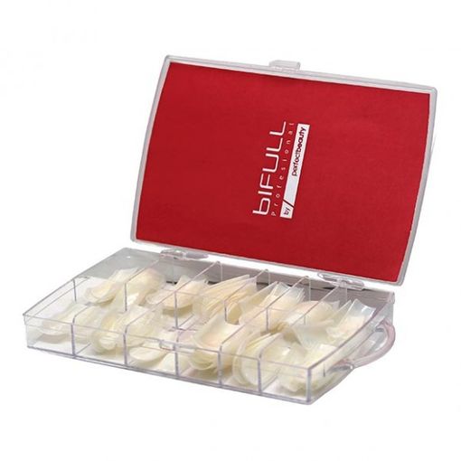[BFMAN40423] Tips Uñas Manicura Natural Blanca 100Unds Bifull