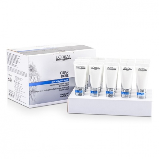 [3474630408814] Loreal Clear Dose Tratamiento Anticaspa 15x15ml