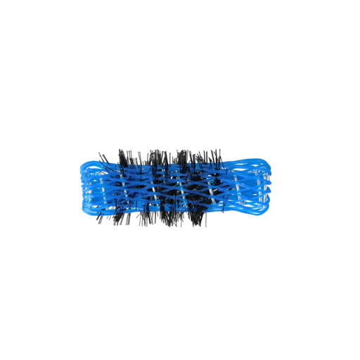 [07764] BOLSA 6 RULOS MALLA AZUL 16 MM CON PINCHITO   