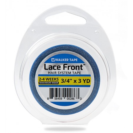 [LF S1] Cinta de Doble Cara Azul Lace Front - Soporte Frontal Protesis - 1,25 cm x 2,74 mts Rollo