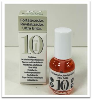 [L06025] Fortalecedor Revitalizador Ultra Brillo para Uñas 10 en 1