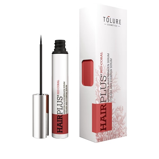 [HPCR] HairPlus Coral Rojo Natural Fluido de Crecimiento de Pestañas y Cejas 3 ml