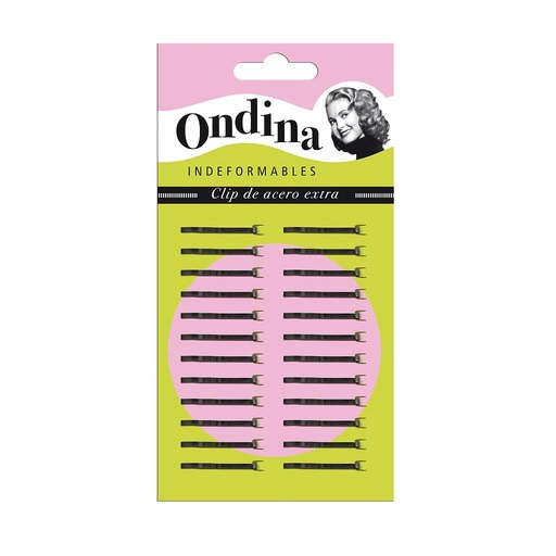 [02879/50] CARTON 24 MINICLIPS 2,5 CM. NEGROS            