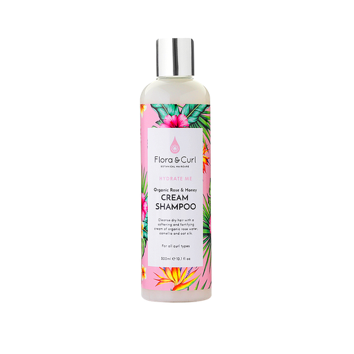 [FC010] Flora & Curl Organic Rose & Honey Cream Shampoo 300ml.